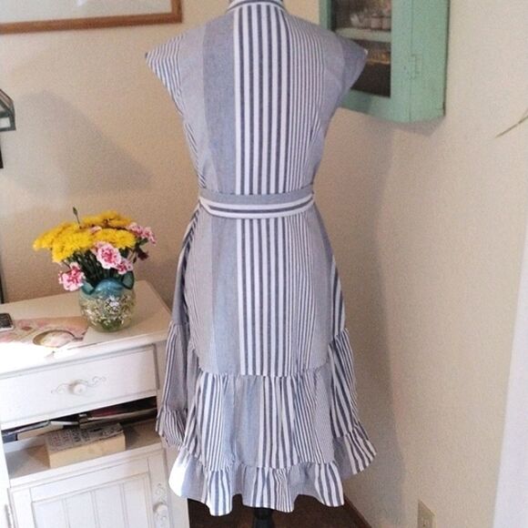 Danny and Nicole Pin Striped Dress - Picture 7 of 12